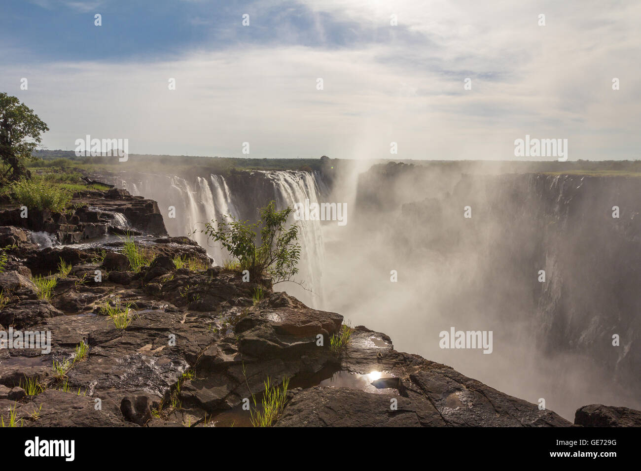 Las cataratas Victoria en África Foto de stock