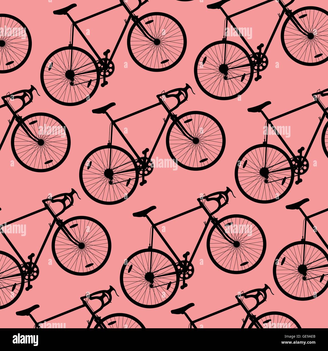 Patrón de bicicletas retro vintage de papel tapiz de fondo vector concepto  para cartel Imagen Vector de stock - Alamy