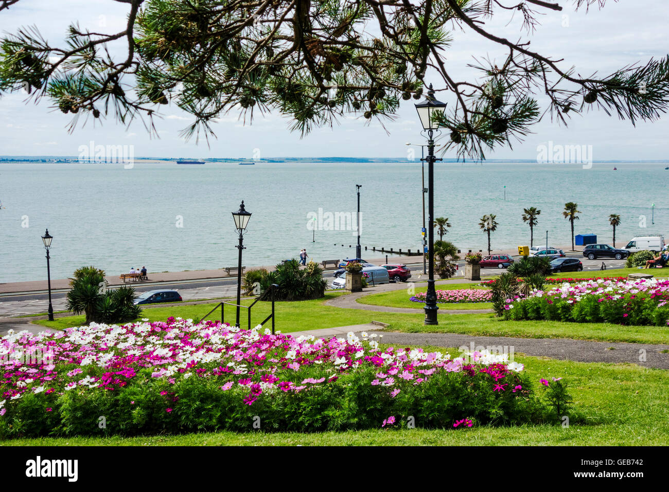 Southend cliff gardens Foto de stock