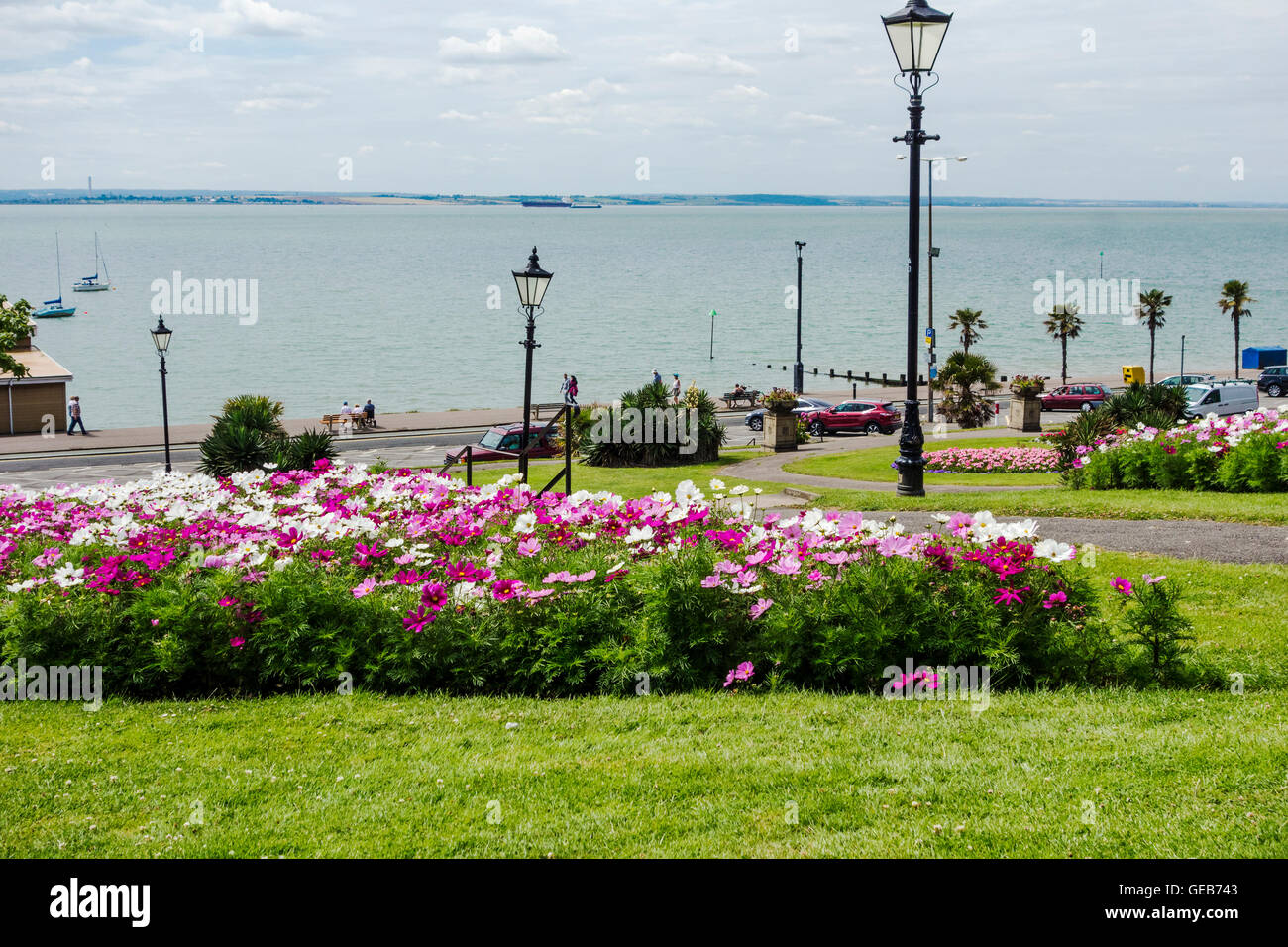 Southend cliff gardens Foto de stock