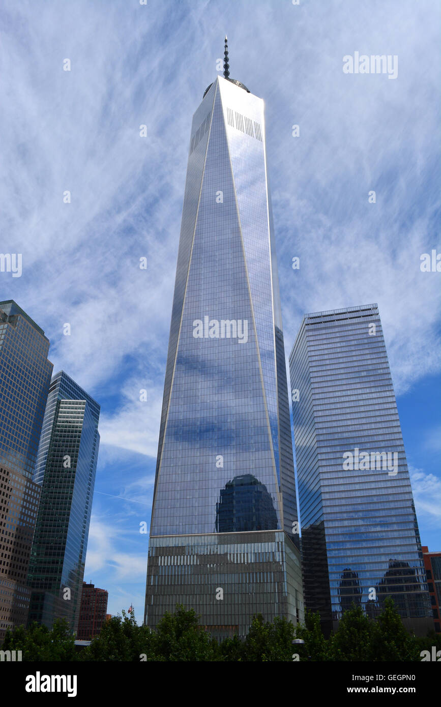 Una torre del World Trade Center. Foto de stock