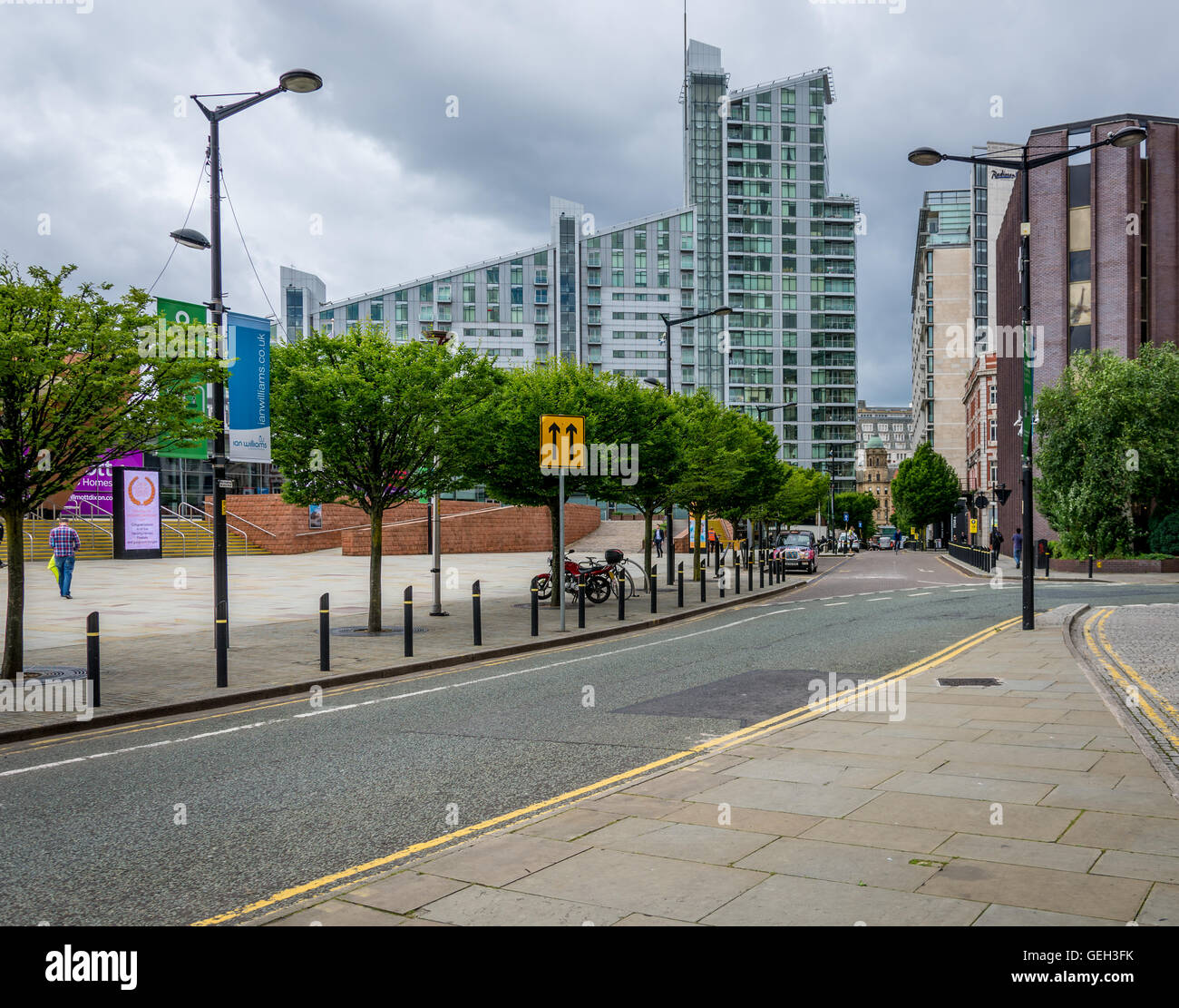 Imágenes urbanas del centro de la ciudad de Manchester Foto de stock