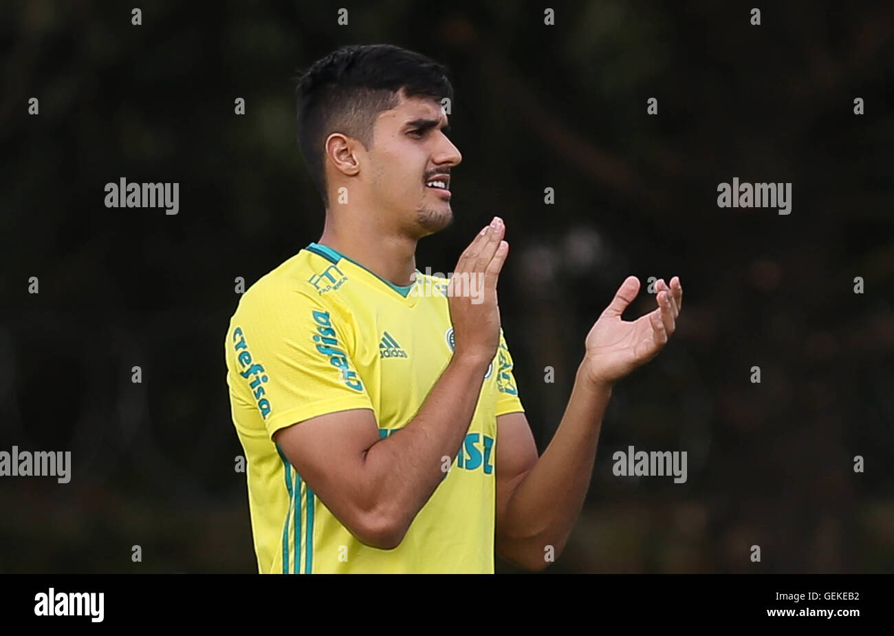 El Jugador Thiago Martins De Se Palmeiras Durante Su Formacion La Academia De Futbol Fotografia De Stock Alamy