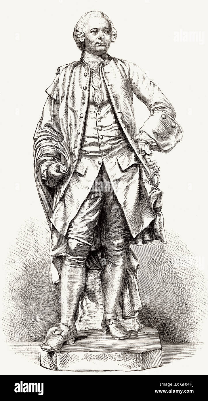 Antoine Mégret de Étigny, 1719-1767, el director francés intendente de la generalidad de Gascuña, Francia Foto de stock