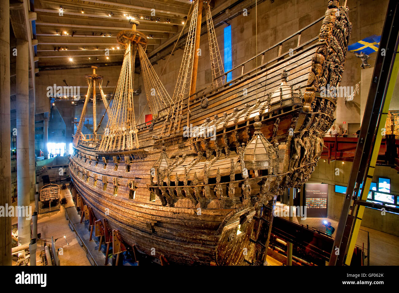 El buque insignia de Vasa Vasa Museum, en Djurgården, Estocolmo Foto de stock