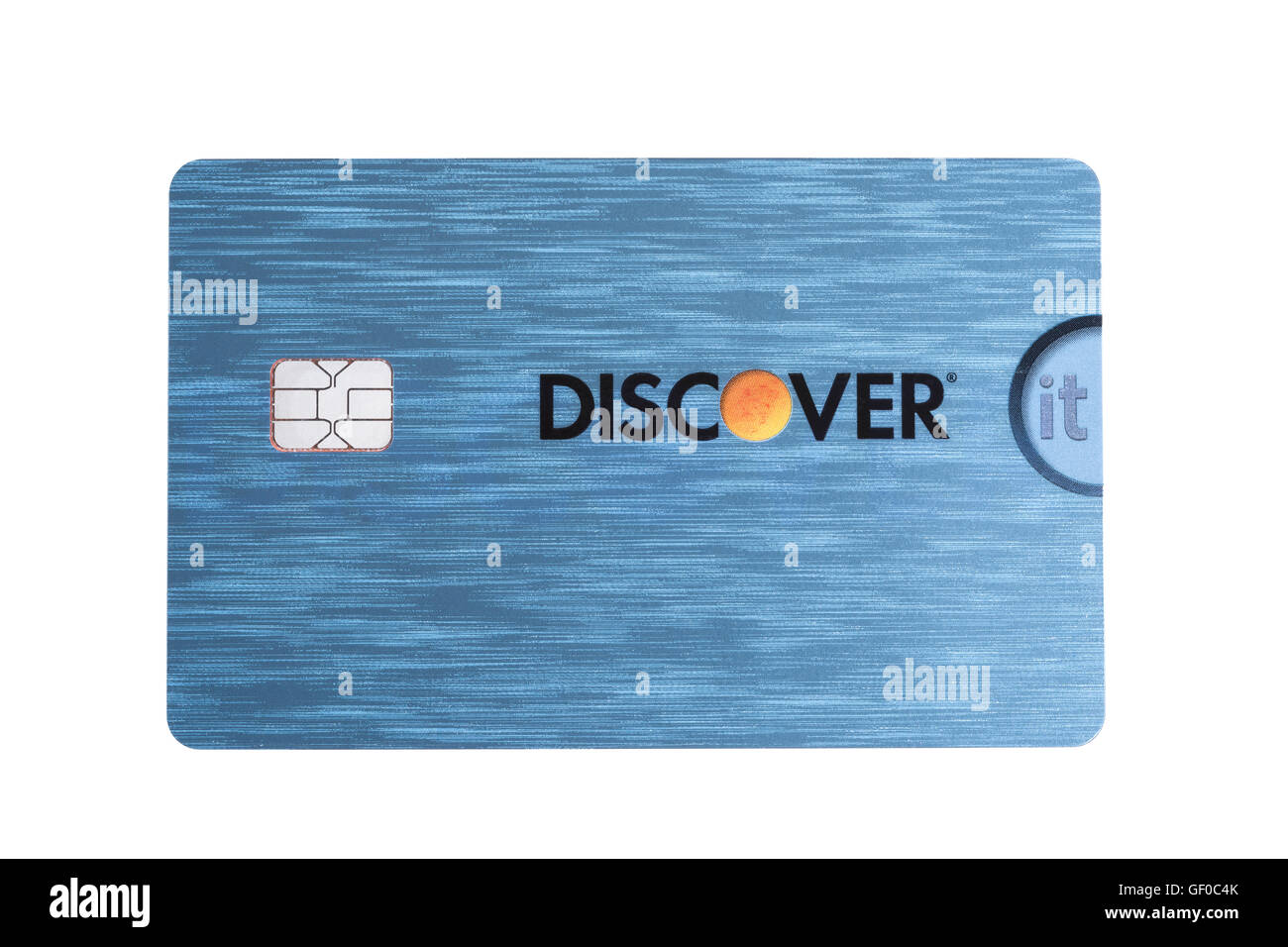 Imagen de la nueva tarjeta de crédito Discover que ahora viene sin la rotulación levantada Imagen de la nueva tarjeta de crédito Discover que ahora viene sin la rotulación levantada