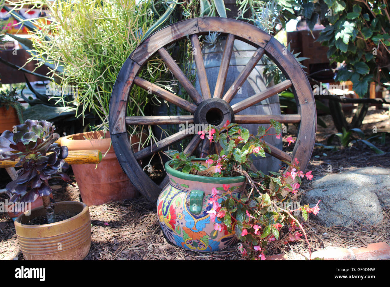 Decoración de jardines Foto de stock