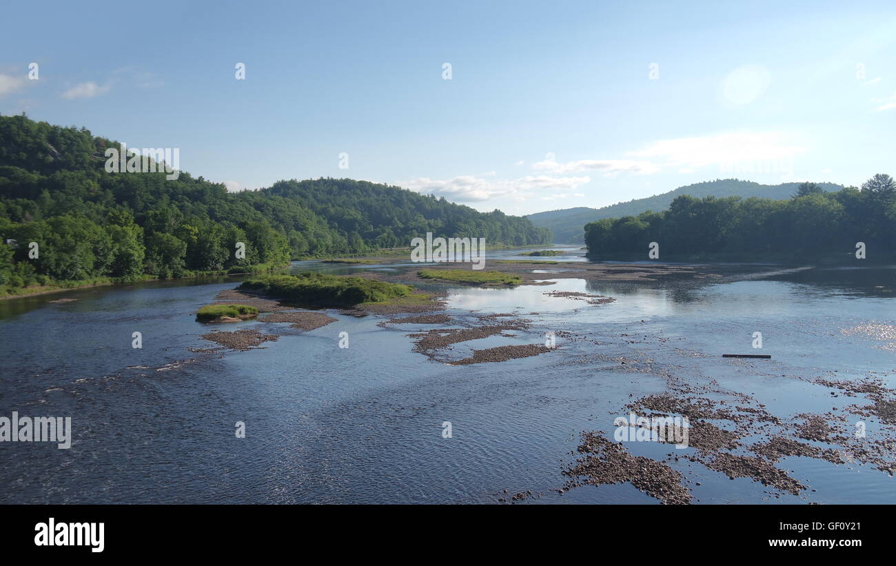Río Hudson en "Upstate NY Foto de stock
