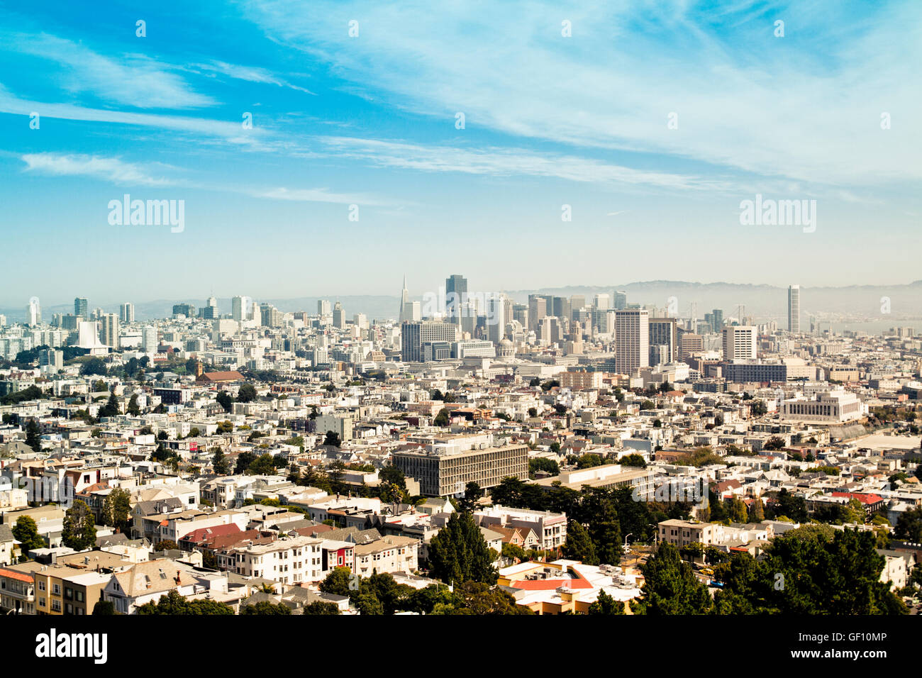 El centro de San Francisco, California, EE.UU. Foto de stock