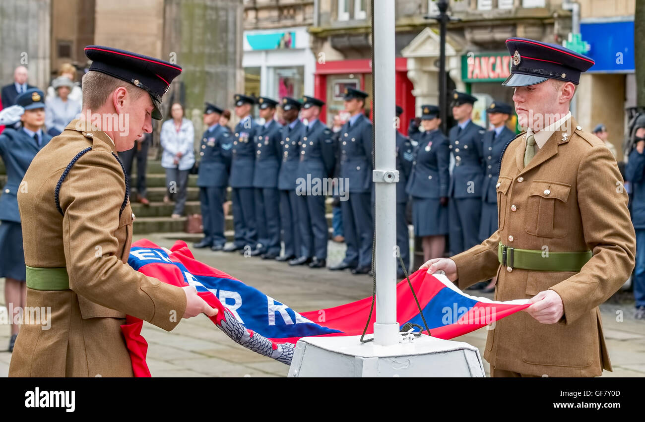 Servicio para la celebración de las Fuerzas Armadas de Moray. Foto de stock