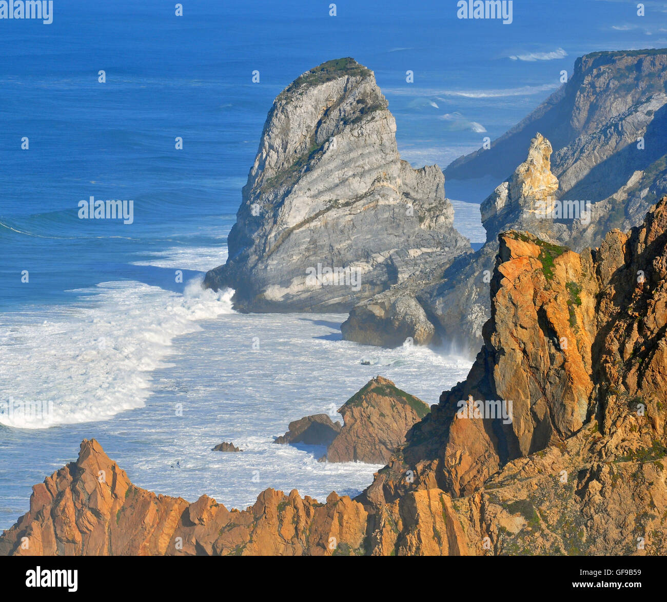 Cabo da Roca, famoso cabo en Portugal Foto de stock