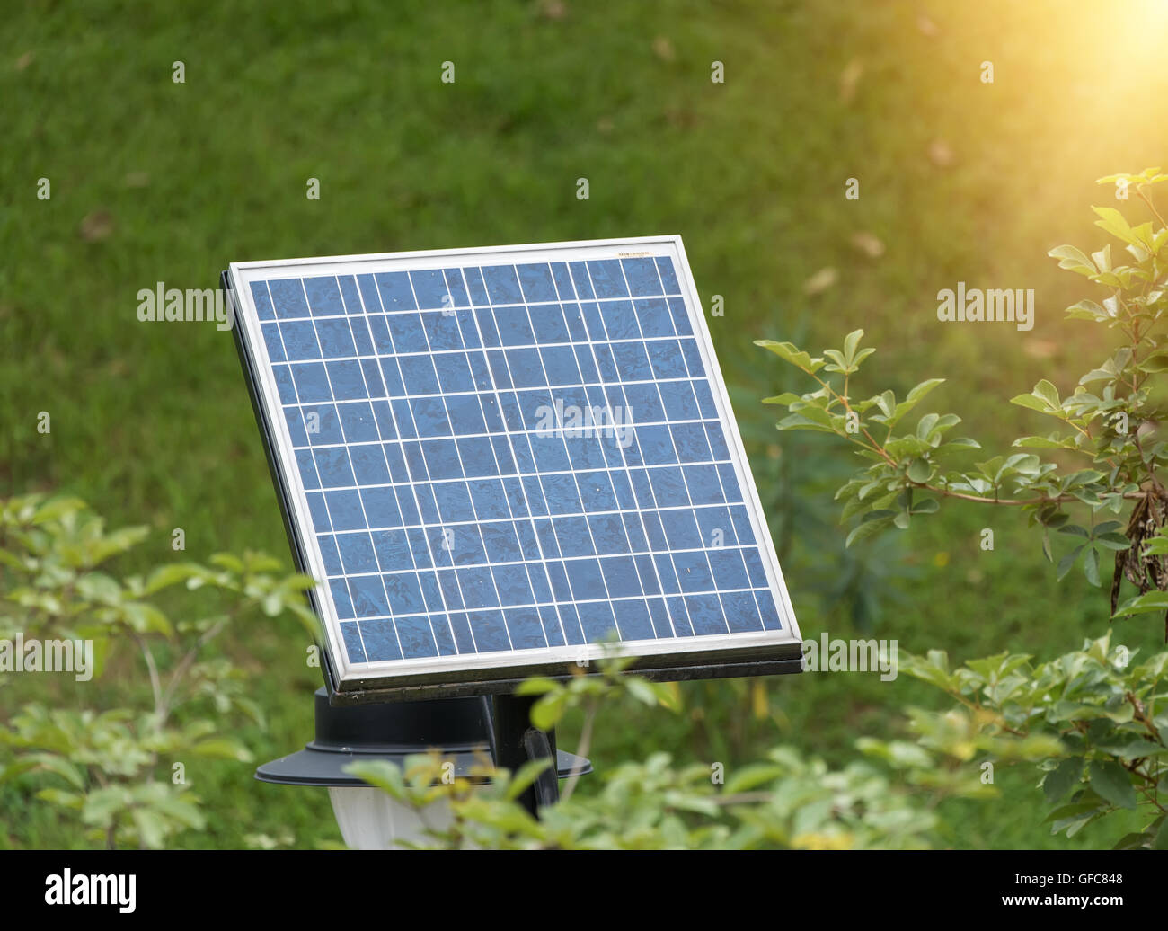 Planta de Energía Solar Foto de stock