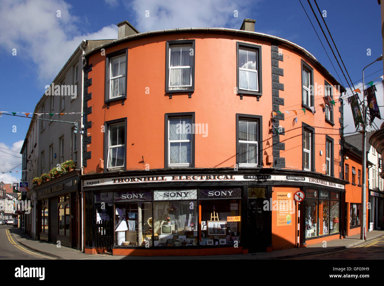 Paisaje urbano en Skibbereen, West Cork Foto de stock