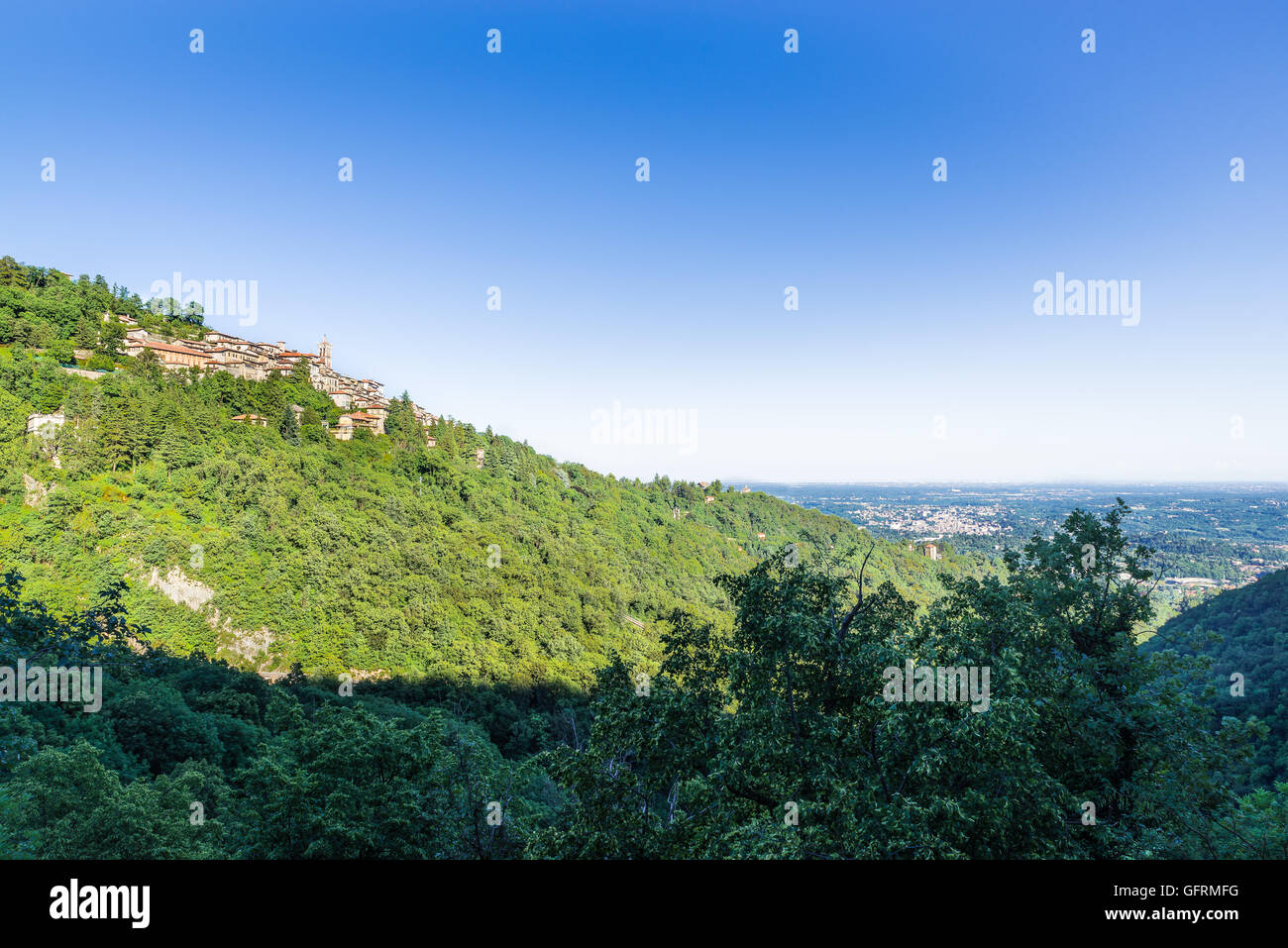 Sacro Monte de Varese, en Lombardía - Italia Foto de stock