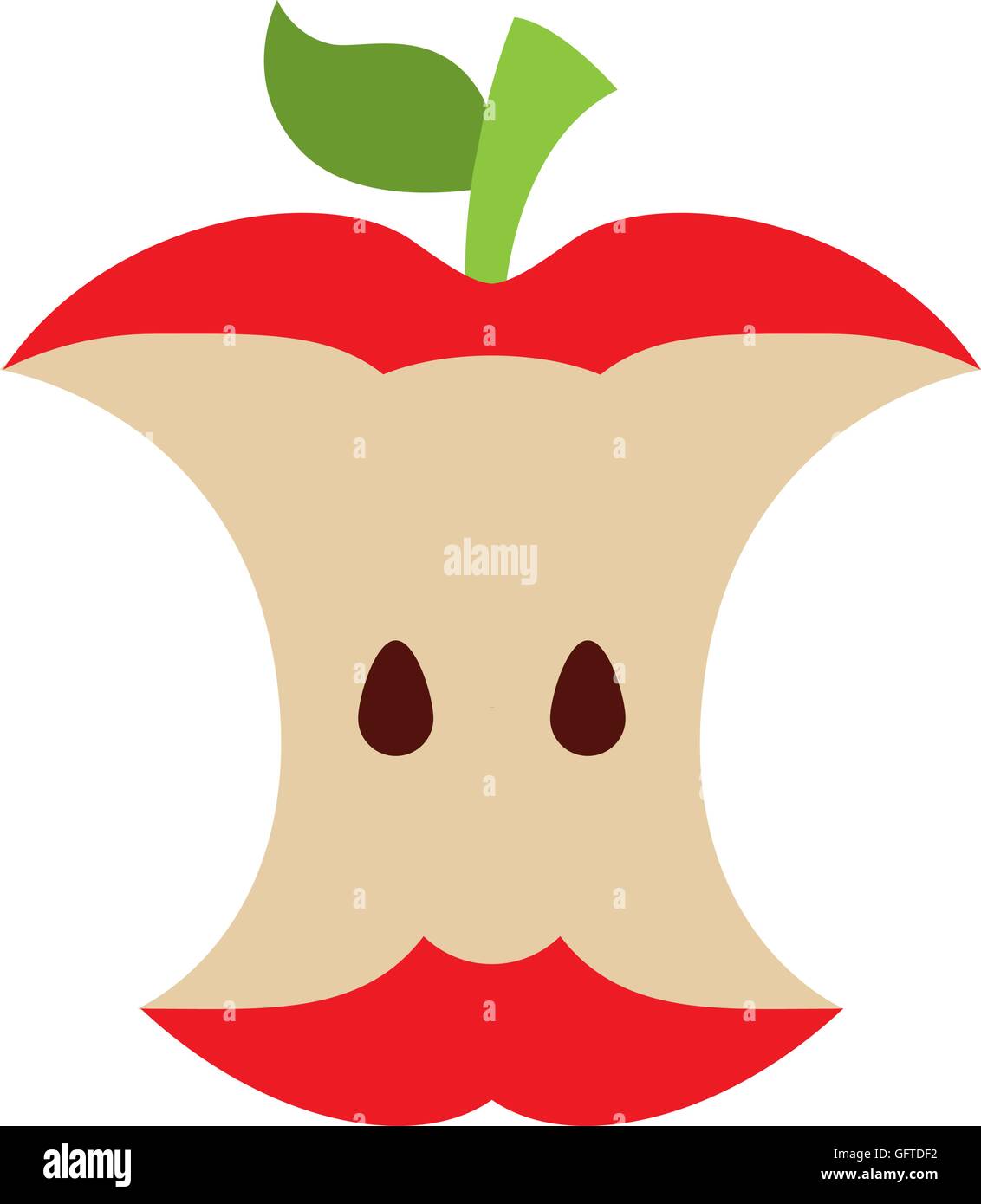 Reciclaje de basura orgánica icono de frutas Imagen Vector de stock - Alamy
