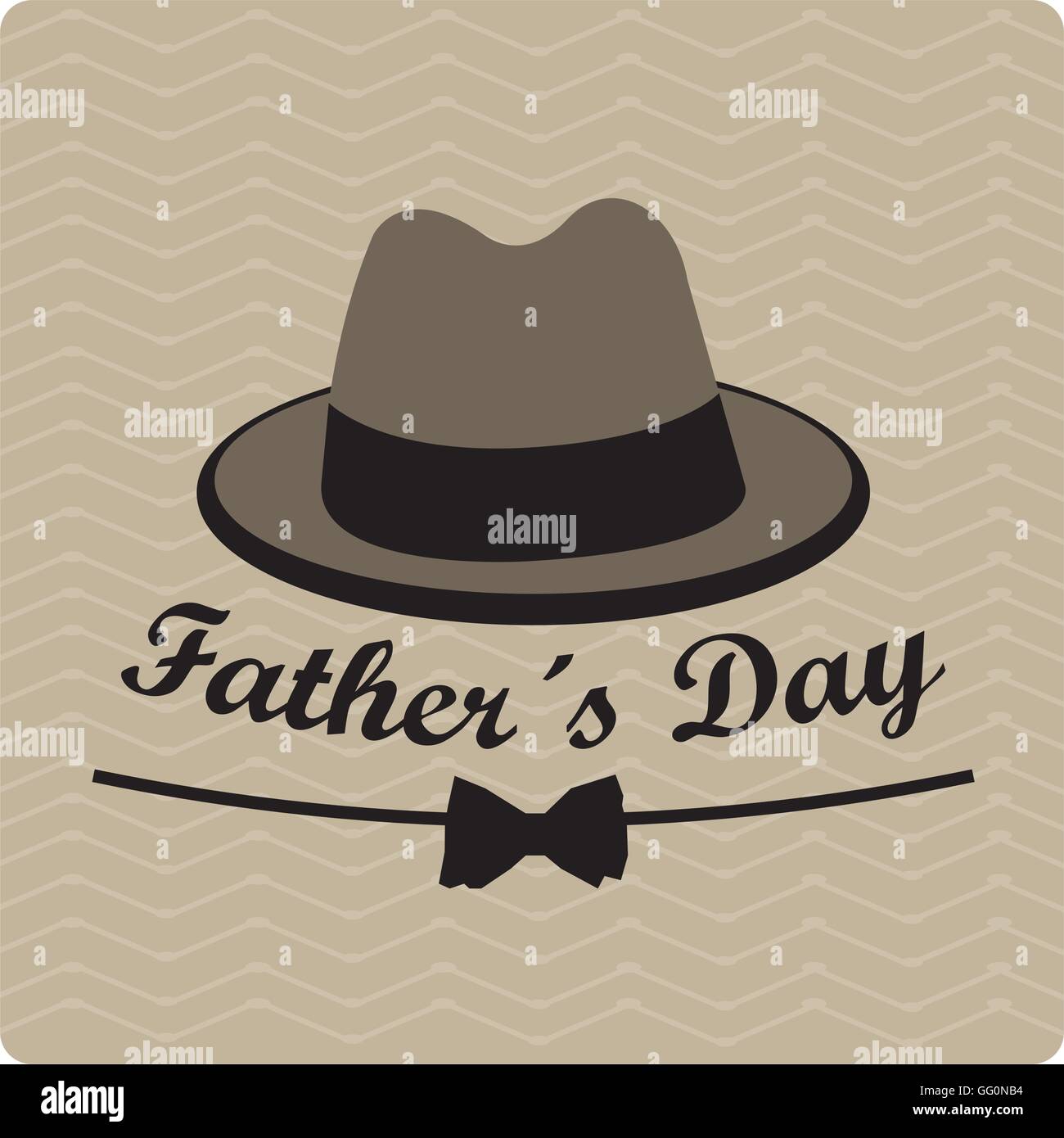 Fondo de textura con el texto, un sombrero y una corbata para el día del  padre celebraciones Imagen Vector de stock - Alamy