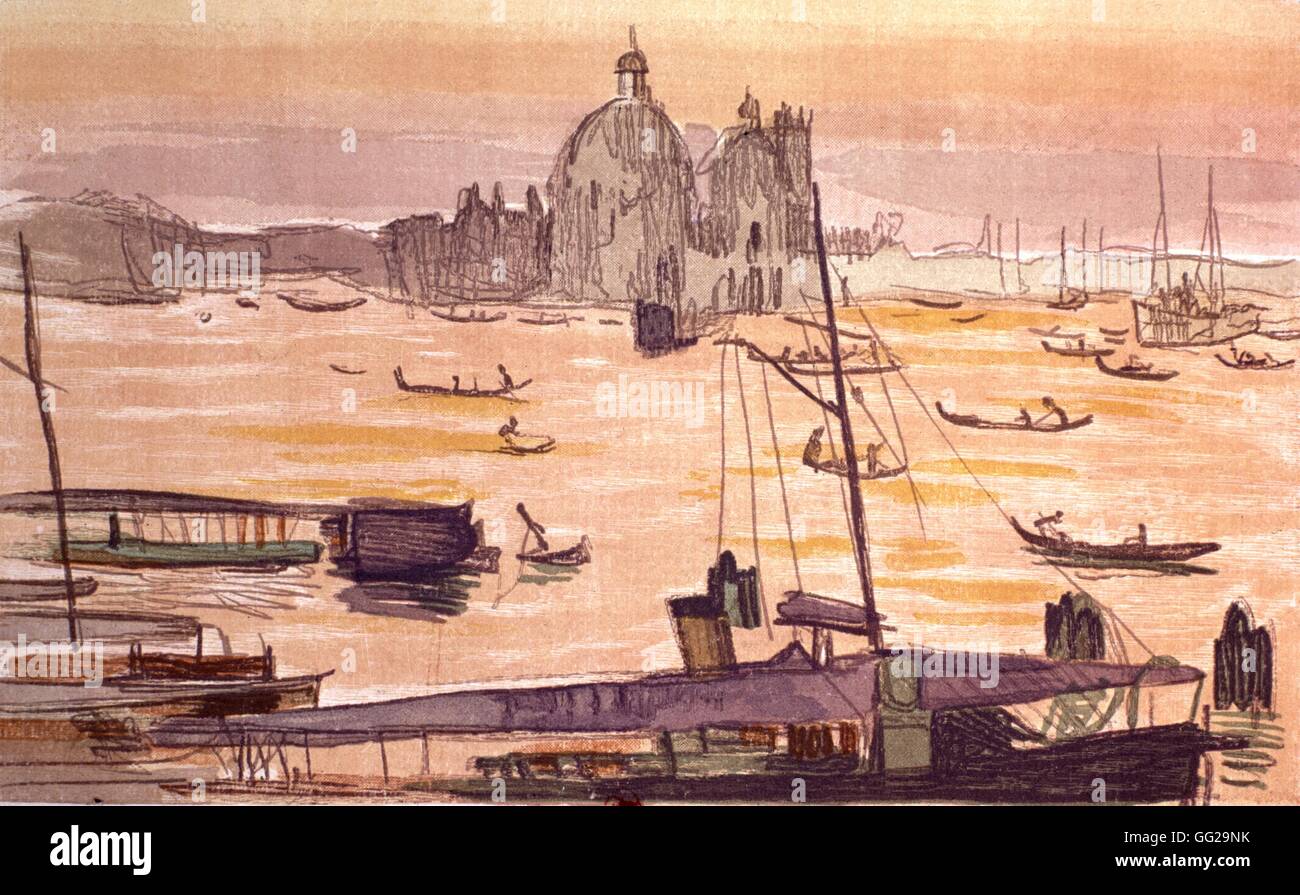 Ilustración de 'muerte en Venecia', de Thomas Mann Maurice Denis (1870-1943) Foto de stock