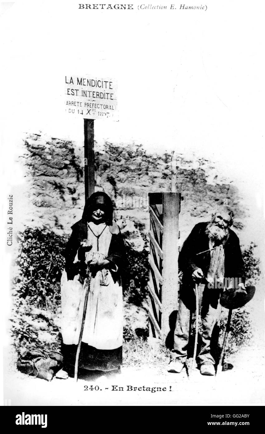 En Bretaña c.1900 Francia Foto de stock