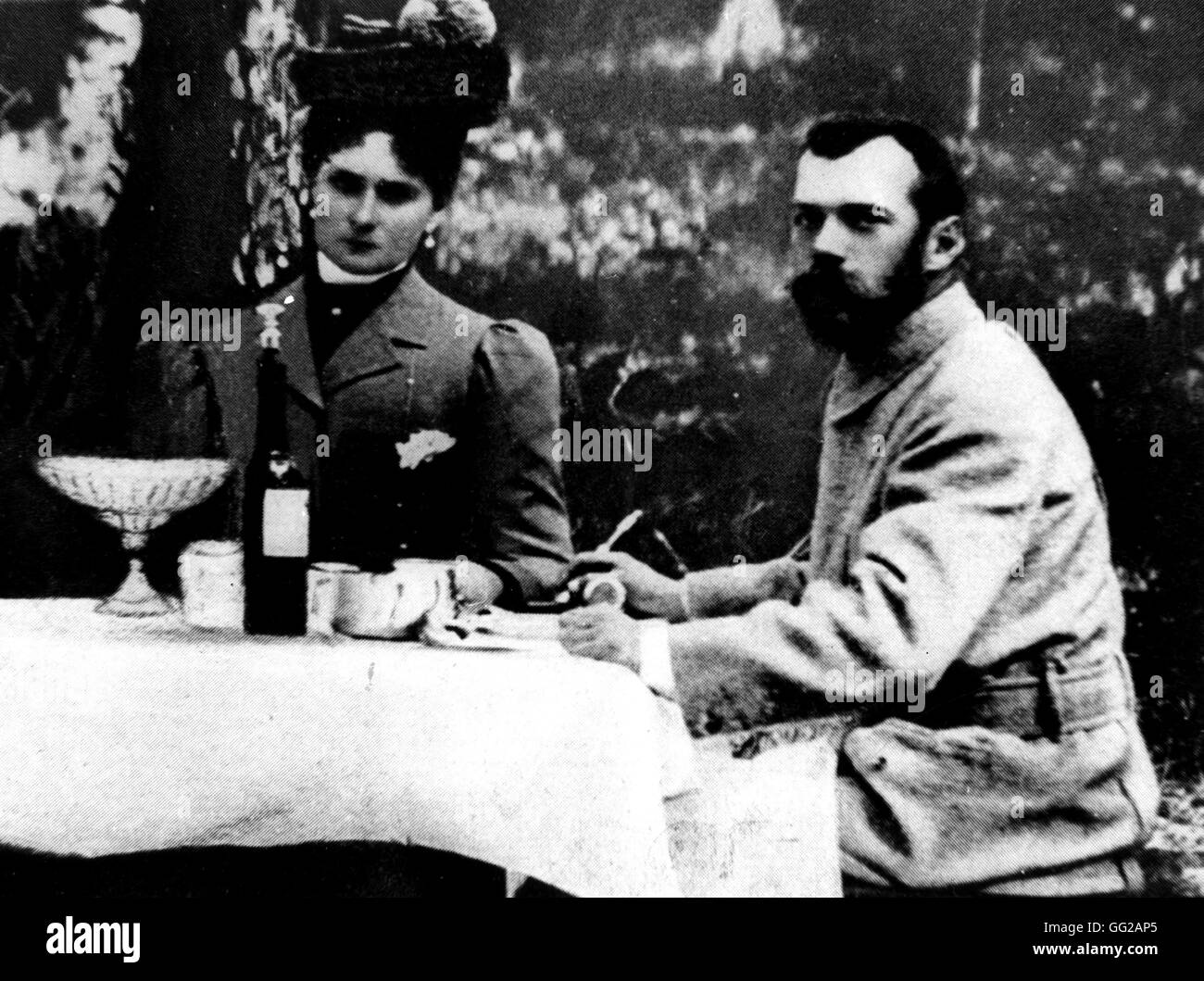 Nicholas II y la Rusia del siglo XIX Czarina Foto de stock