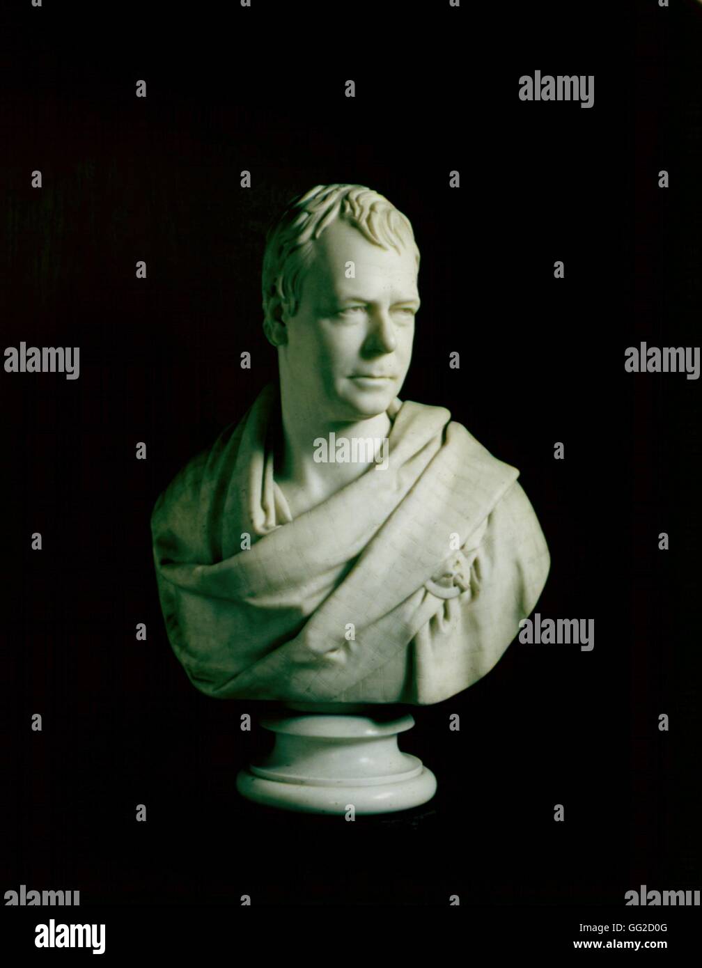 Sir F. Charttey. Busto de Sir Walter Scott (1771-1832) Inglaterra del siglo XIX. Foto de stock