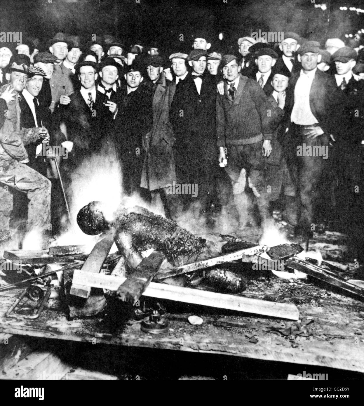 "El inefable": un grupo de hombres blancos quemar un hombre negro vivo 20Estados Unidos Foto de stock
