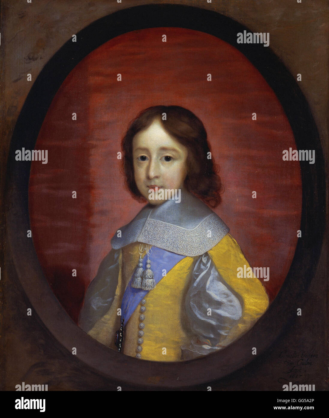 Cornelius Johnson - Guillermo III, Príncipe de Orange, como un niño Foto de stock