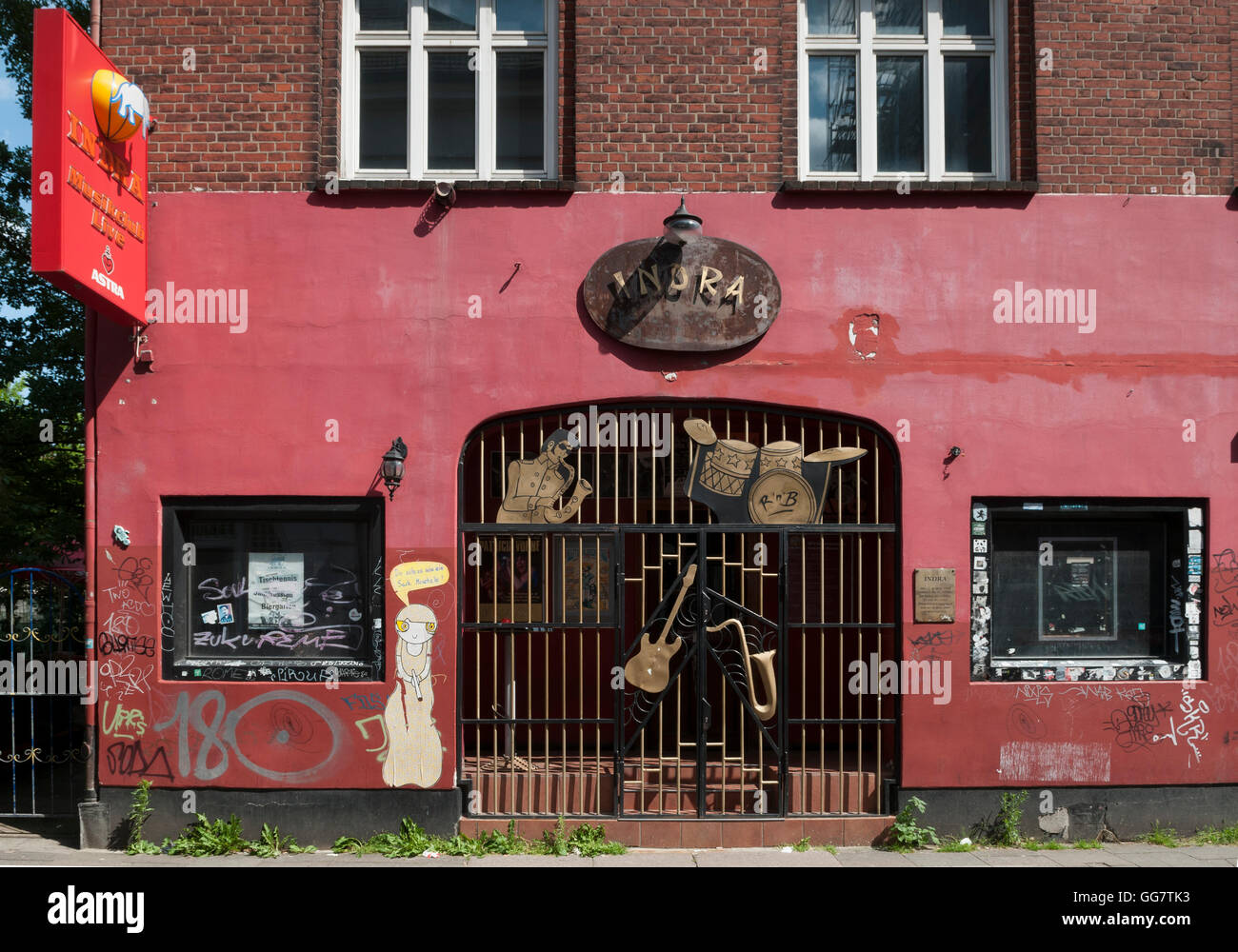 El Indra Club, St Pauli, Hamburgo, Alemania, donde los Beatles realizada  Fotografía de stock - Alamy