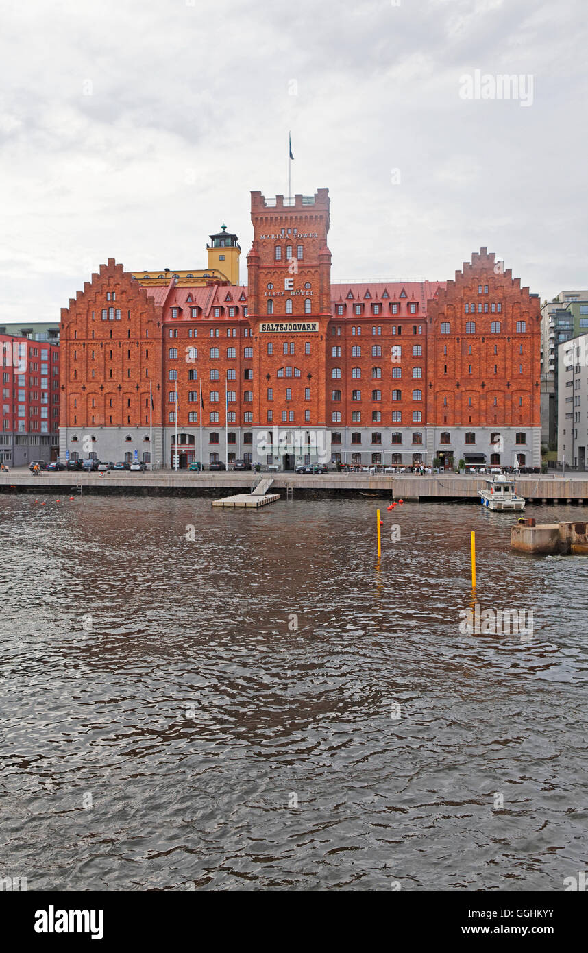 Elite Hotel Marina Tower, Nacka, Estocolmo, Suecia Foto de stock