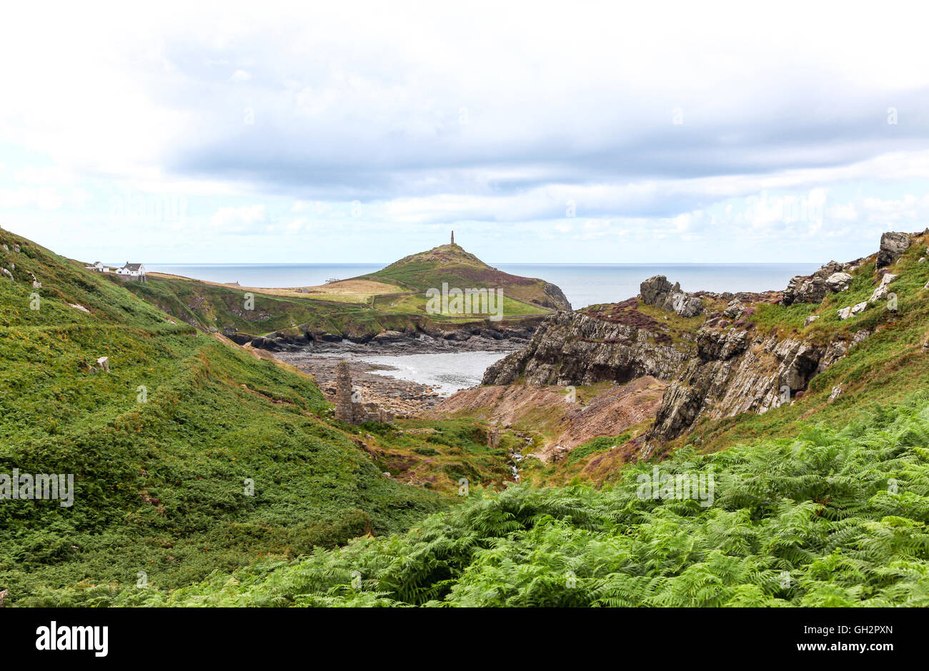 Nancherrow Kenidjack Valley o valle en el fondo de Cornwall Cornwall Inglaterra Foto de stock