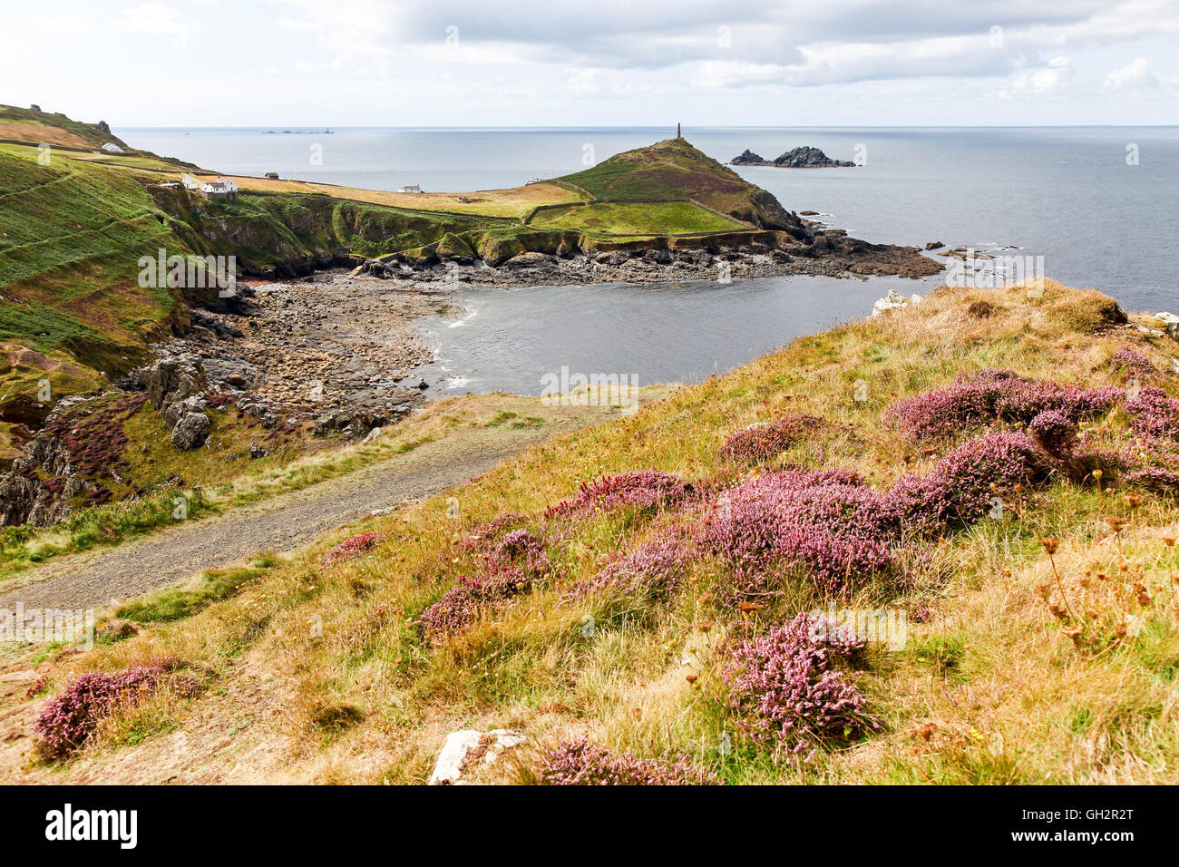 Nancherrow Kenidjack Valley o valle en el fondo de Cornwall Cornwall Inglaterra Foto de stock