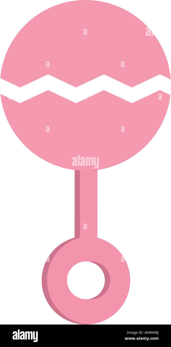 Baby Shower Maraca Icono Infantiles Grafico Vectorial Imagen Vector De Stock Alamy
