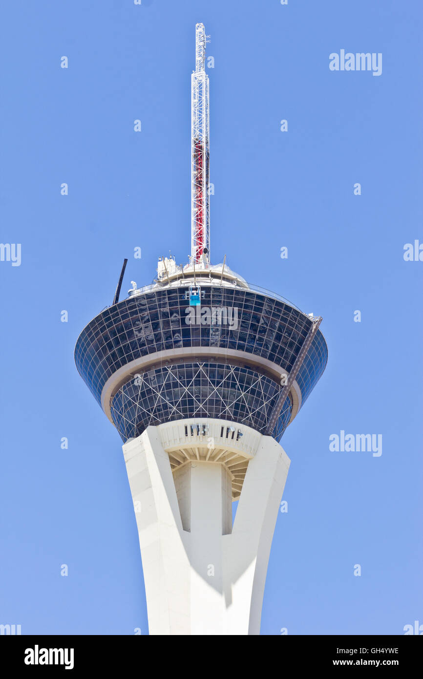 Las Vegas - Circa 2016: Julio de la Torre Stratosphere, el más alto de la torre de observación independiente en los EE.UU. I Foto de stock