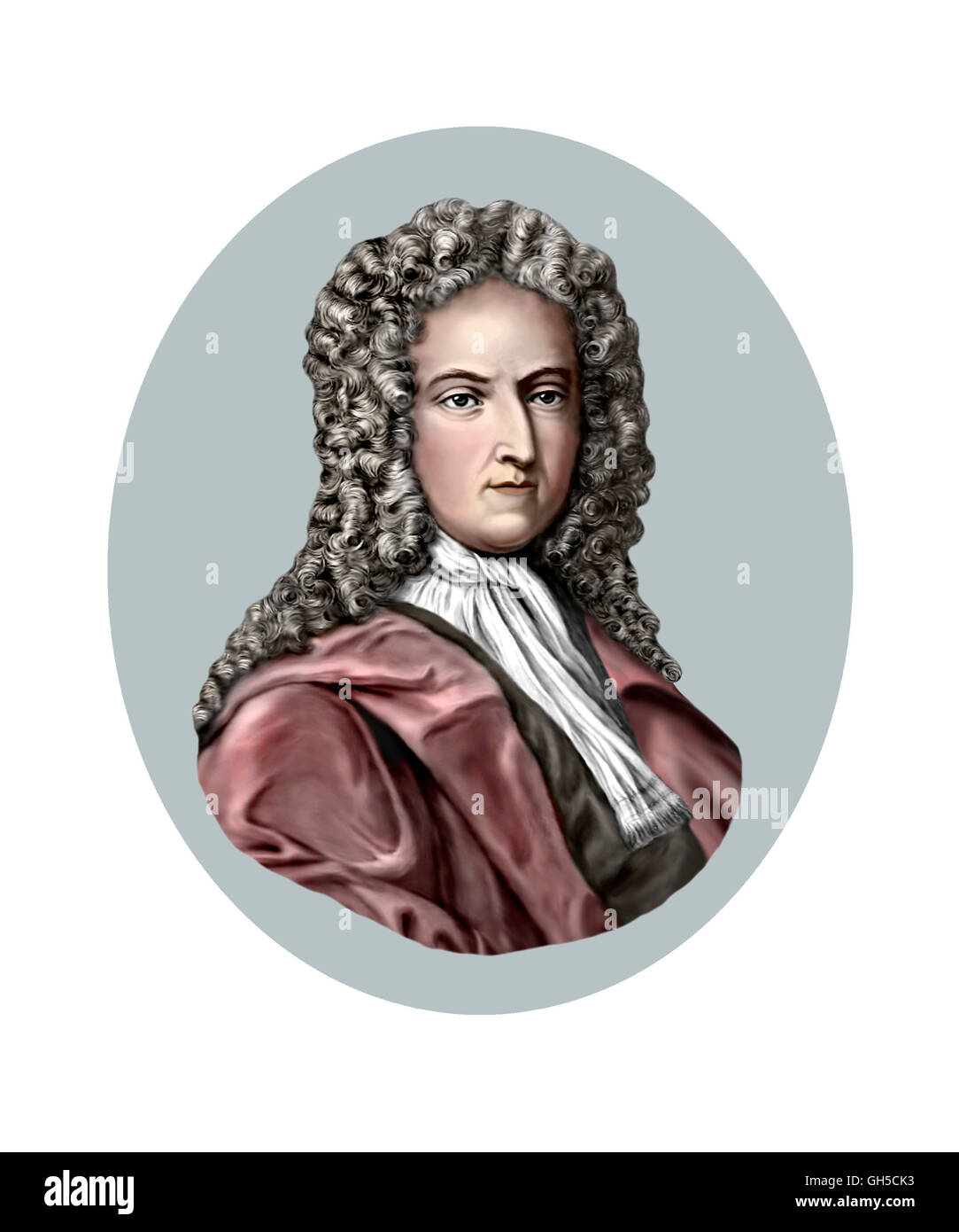 Daniel Defoe, 1660-1731, escritor, Redactor Foto de stock