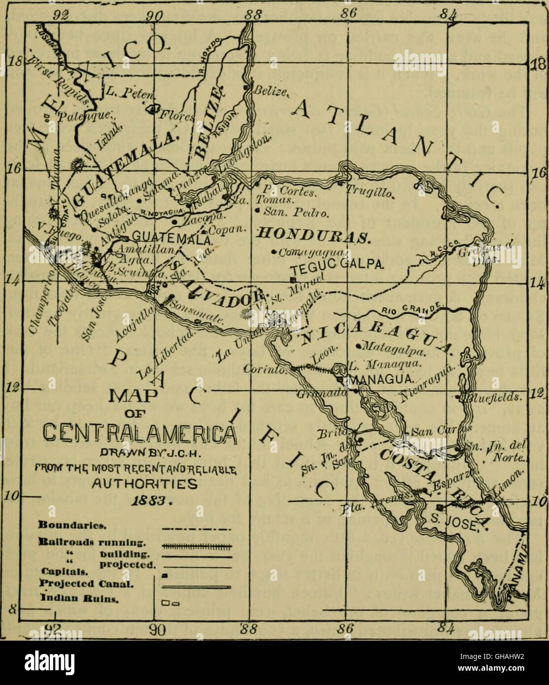 Los informes anuales de las juntas de la Asamblea General (1890) Foto de stock