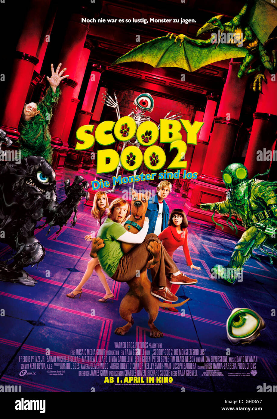 Scooby Doo 2 Die Monster Sind Los Scooby Doo 2 Monsters Unleashed Usa 2004 Raja Gosnell Filmplakat Regie Raja Gosnell Aka Scooby Doo 2 Monsters Unleashed Fotografia De Stock Alamy