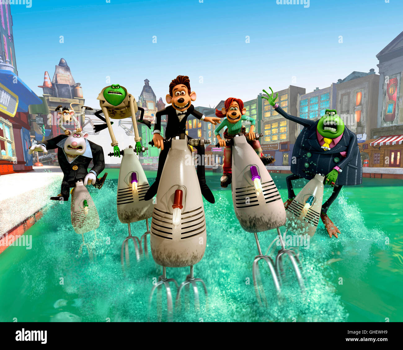 FLUSHED AWAY UK/USA 2006 David Bowers, Sam Fell escena de animación Regie David Bowers, Sam