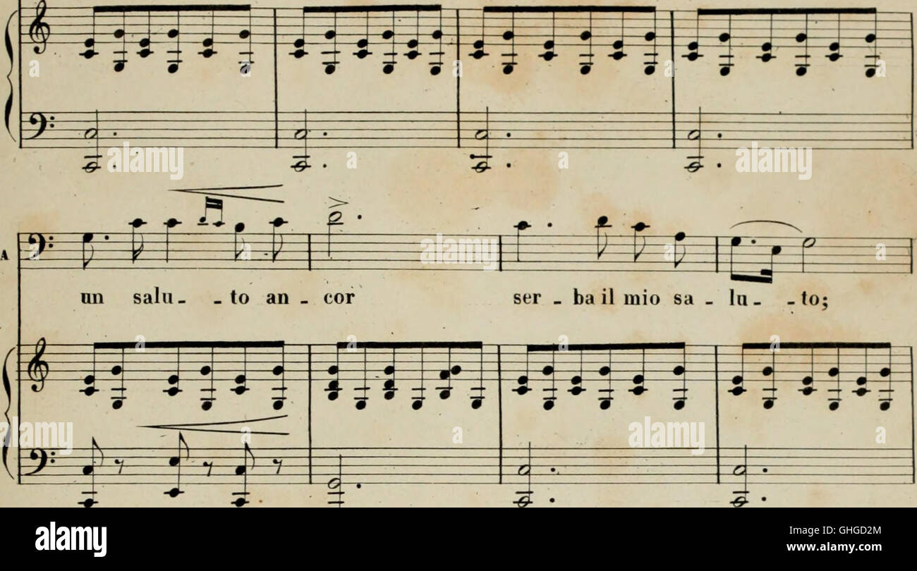 Naida - opera semiseria en 3 parti (1873) Foto de stock