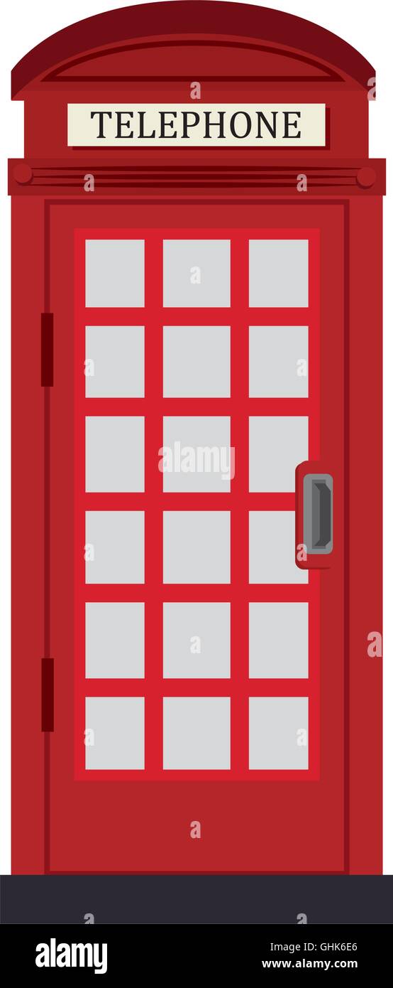 Cabina de teléfono Londres icono gráfico vectorial Imagen Vector de stock -  Alamy
