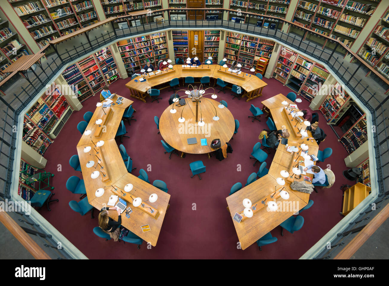 Abovedada de sala de lectura, biblioteca Maughan, King's College London, Londres, Reino Unido Foto de stock