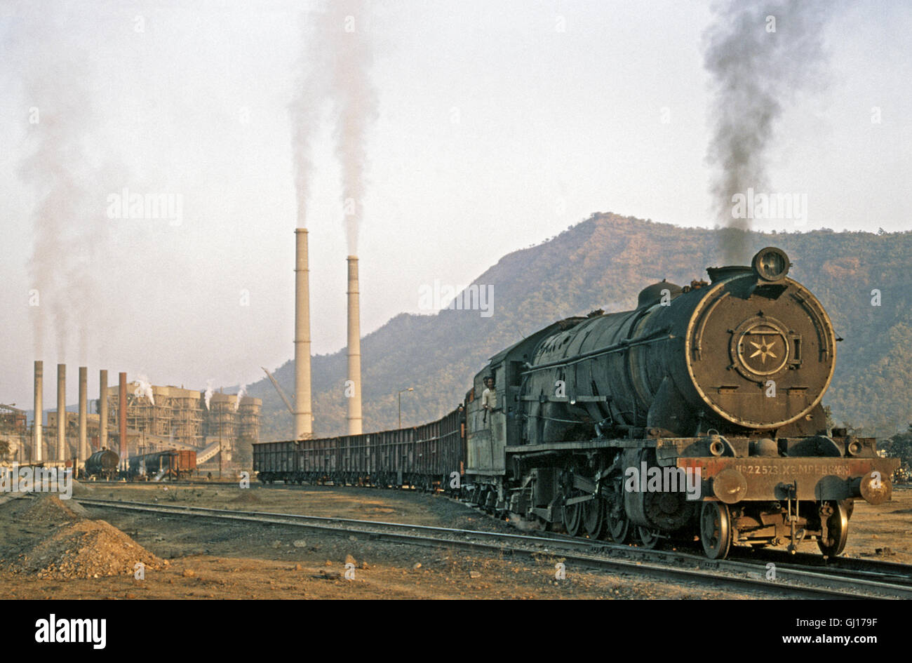 Una de las locomotoras industrial más grande del mundo - un ex-Línea principal XE Mikado Foto de stock