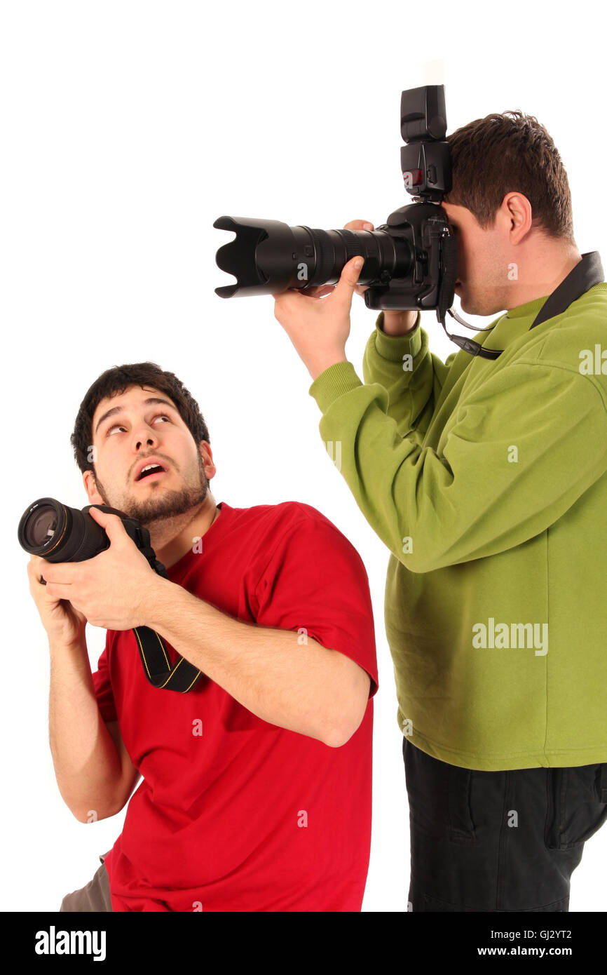 Fotógrafos profesionales en acción Fotografía de stock - Alamy