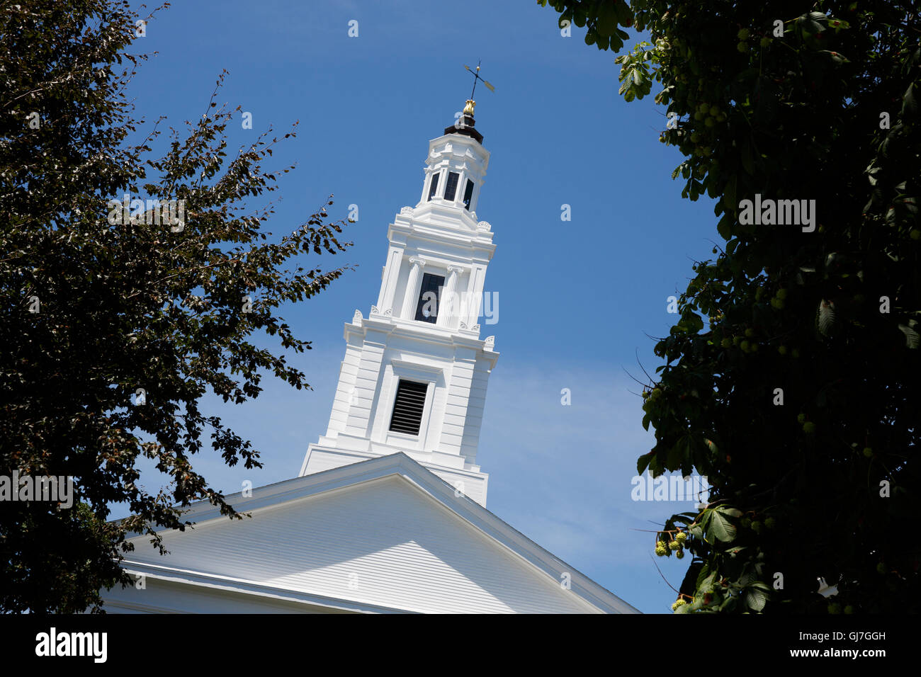 Unitarian Universalist Meeting House, Provincetown, en Cape Cod, Massachusetts Foto de stock