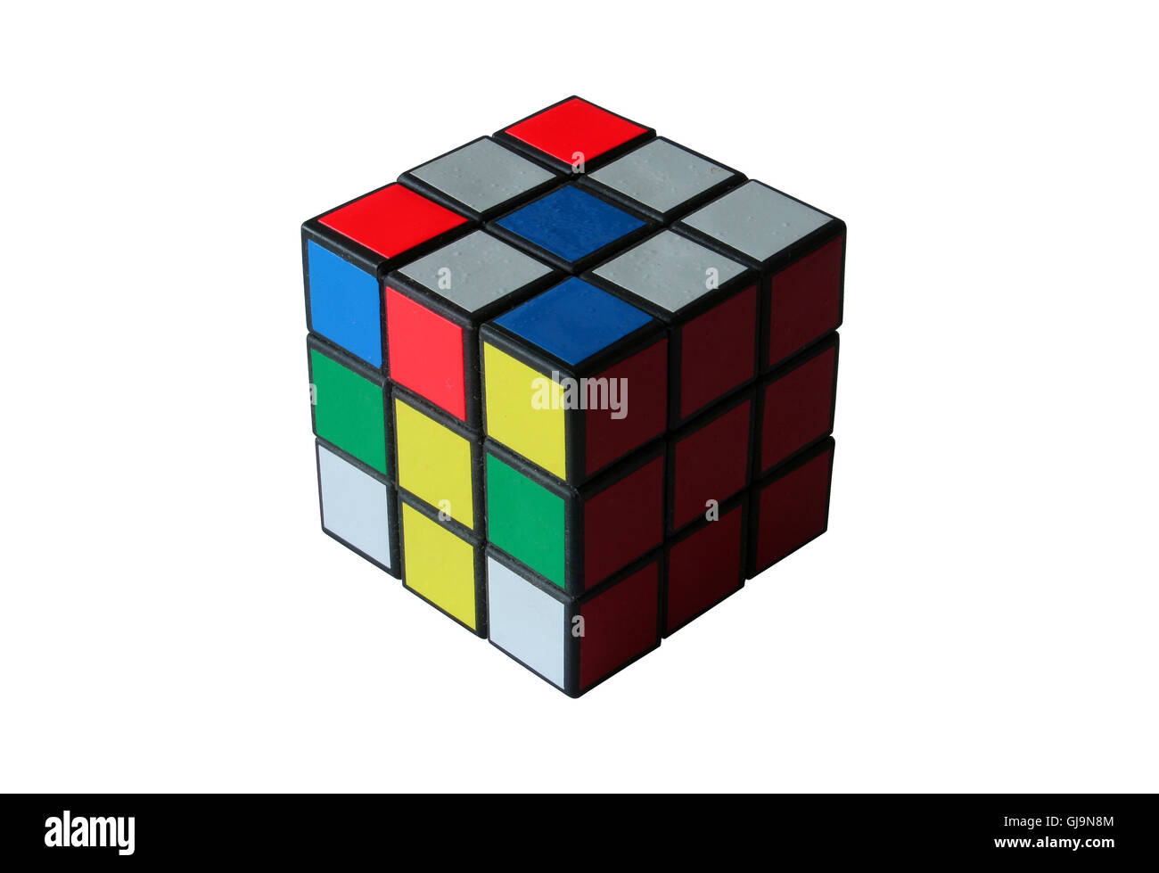 Primer plano del cubo de Rubik Fotografía de stock - Alamy
