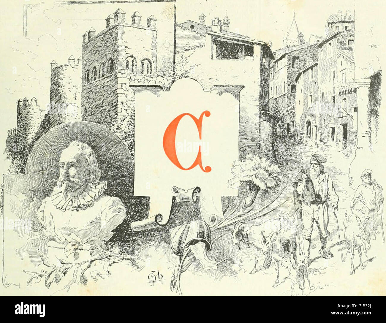 Diccionario enciclopedico hispano-americano de literatura, siencias y artes. Edicion profusamente ilustrada con millas de pequeC3B1os grabados intercalados en el texto y tirados aparte, que reproducen las Foto de stock