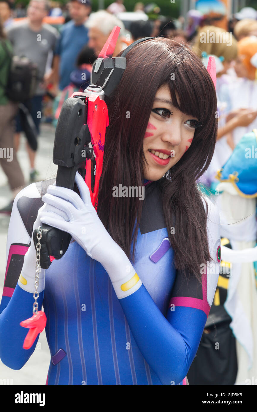 Escena del anime y Cosplay Convention en Vancouver, Canadá Fotografía