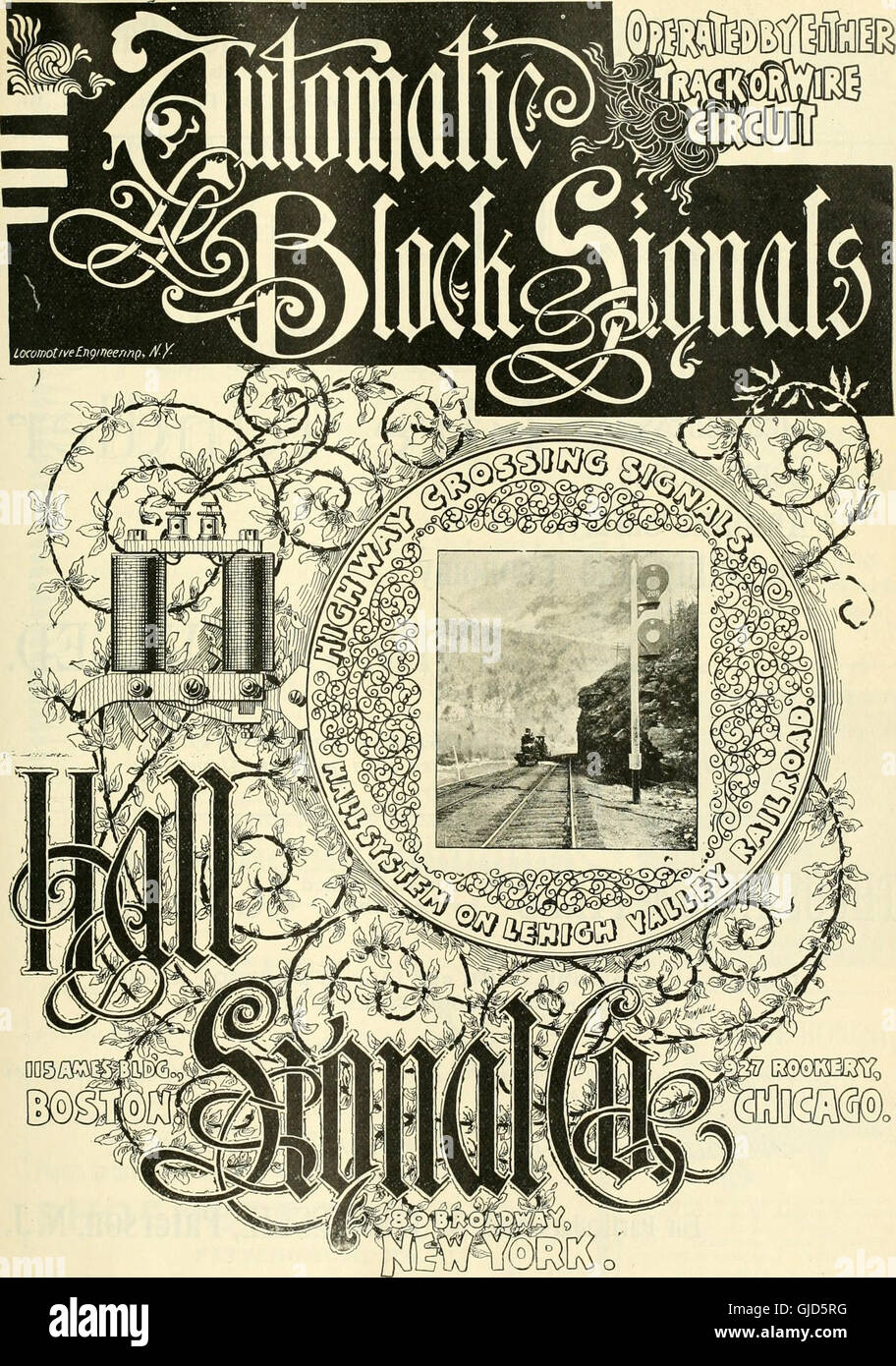 Locomotora ingeniería - una práctica oficial de potencia motriz ferroviaria y el material rodante (1895) Foto de stock