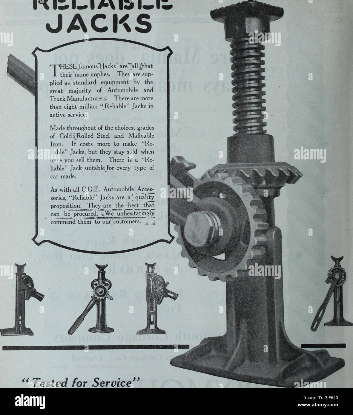 Comercialización de hardware de marzo a junio de 1921 (1921) Foto de stock