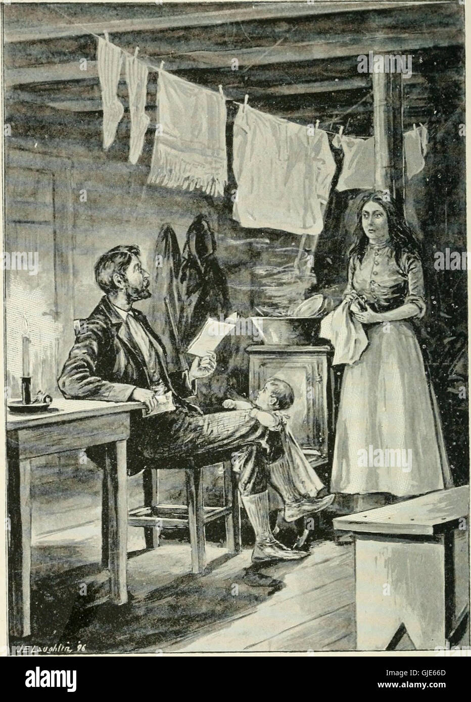 El alcaide de la llanura, y otras historias de vida en el noroeste de Canadá (1896) Foto de stock