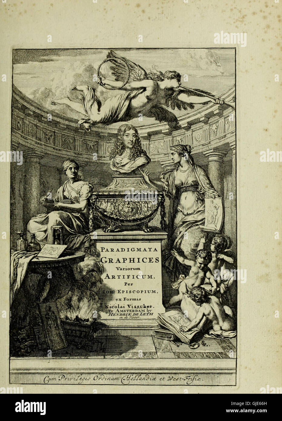 Paradigmata graphices variorum artificum (1670) Foto de stock