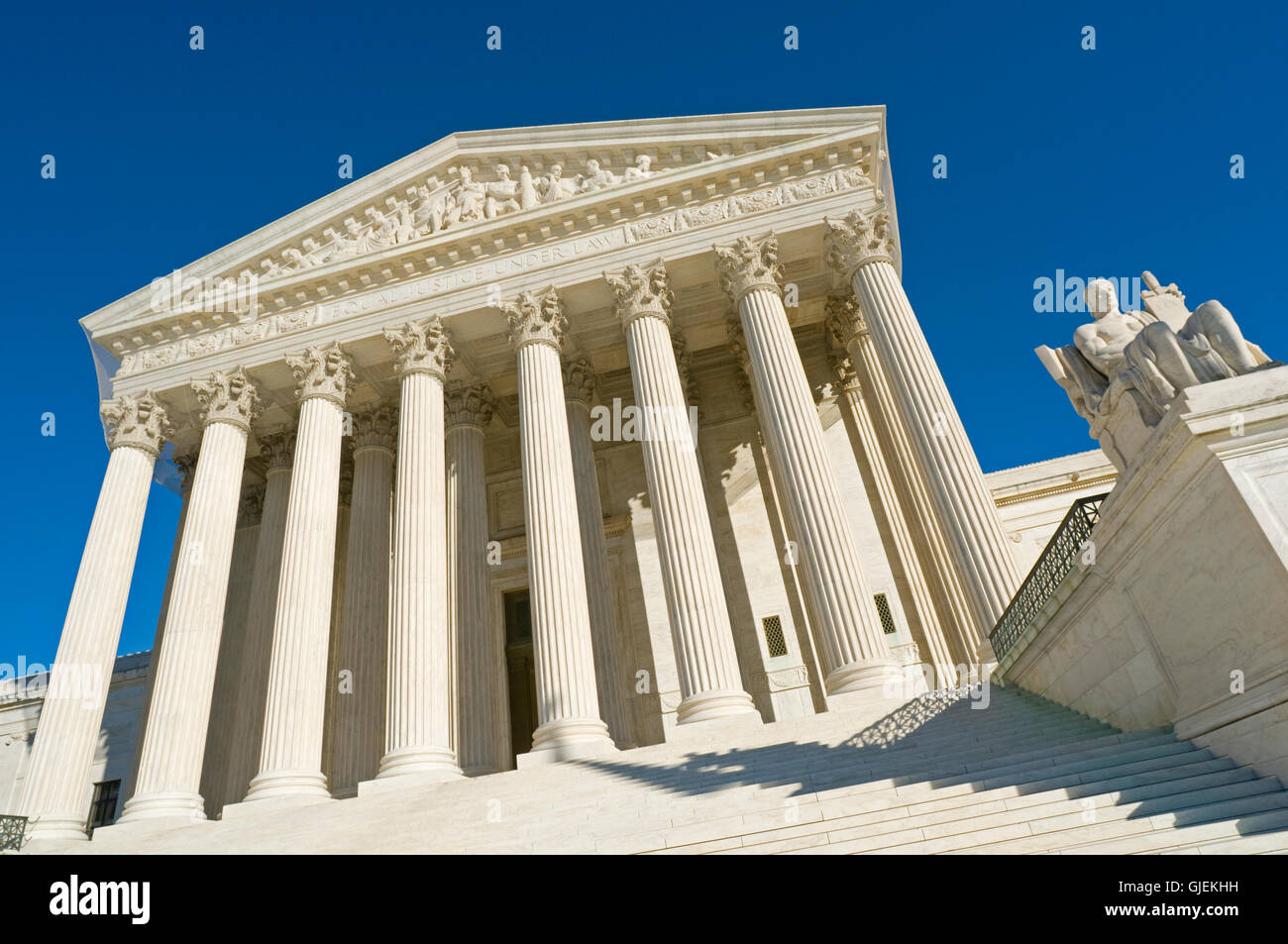 El Tribunal Supremo de los Estados Unidos en Washington, DC, Estados Unidos. Foto de stock
